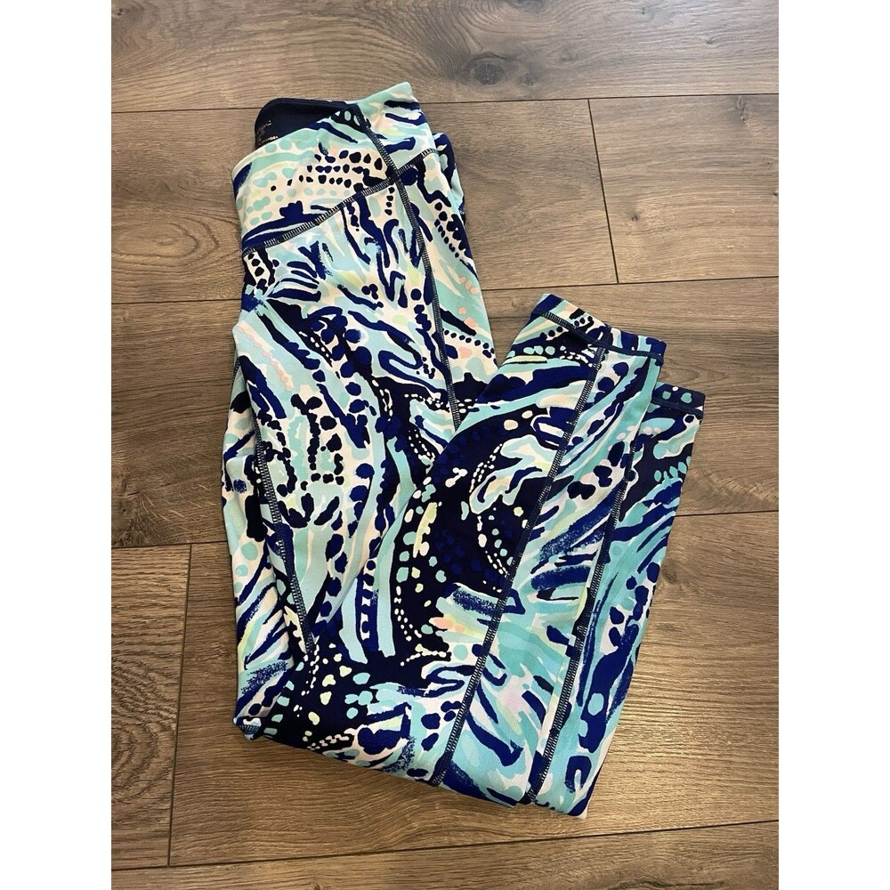 EUC Lilly Pulitzer Luxletic Women's Size Small Leggings Cropped Weekender S